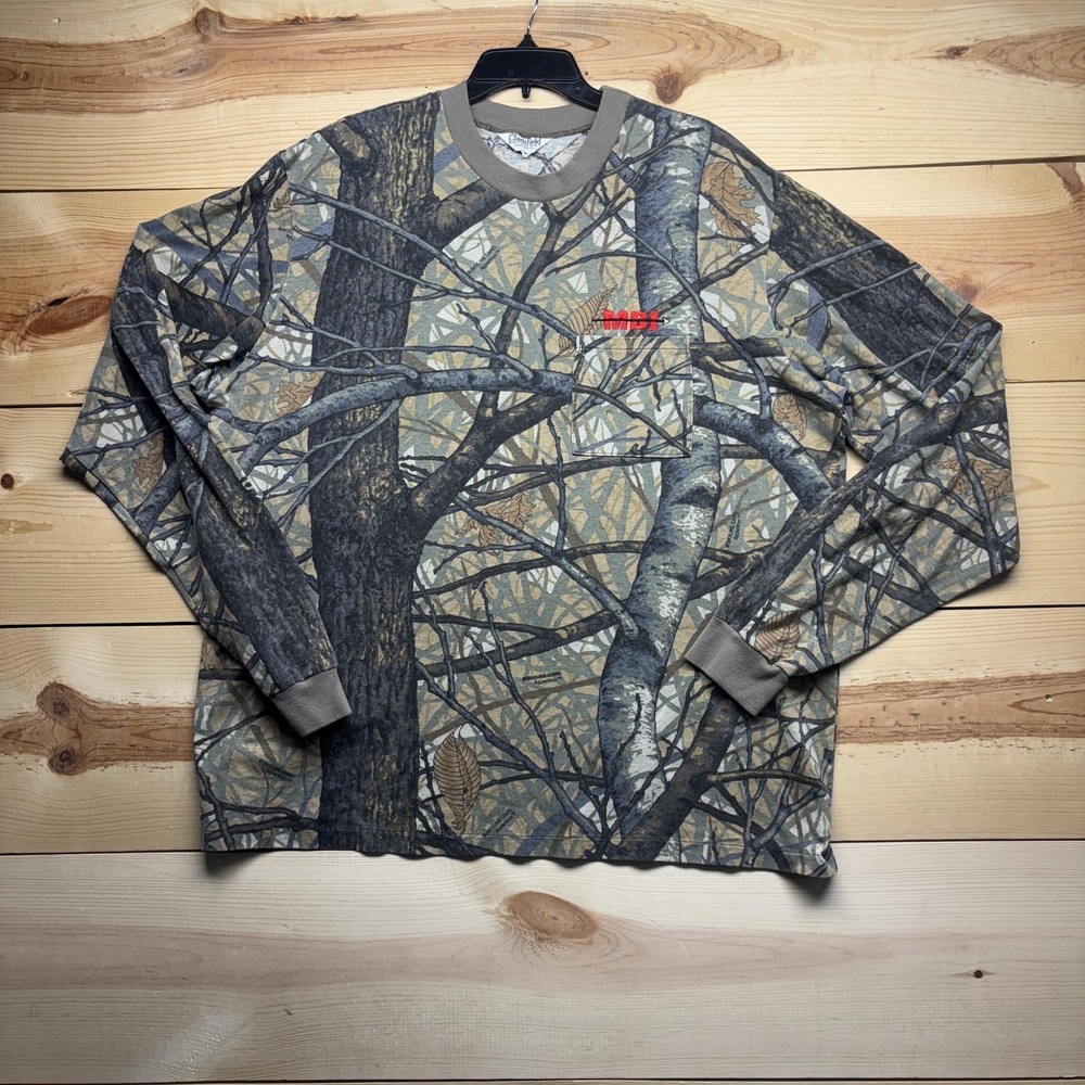 Vintage Clarkfield Outdoors Skyline Camo Shirt Mens 3XL Hunting Skyline‎ Camo